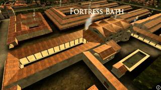 Animation of ancient Roman Fort in Caerleon Wales [upl. by Westney]