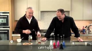 How to make a frappé coffee using an aerolatte milk frother [upl. by Thorwald]