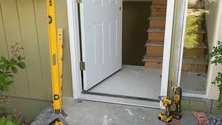 Jeld Wen Front Door Installation  Really crappy products and craftsmanship PART 1 [upl. by Elodia]