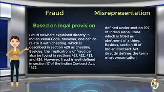 What is Difference Between Fraud amp Misrepresentation [upl. by Ynatil]