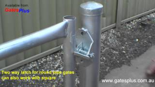 Gate Latch 2 way for round pipe and square [upl. by Montfort78]