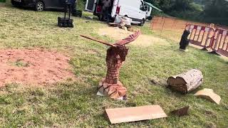 A fabulous range of wooden sculpture at Caerleon festival 2024 [upl. by Christiansen]