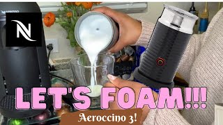 How To Foam Milk With Aeroccino 3 Make Coffee With Foam Tips amp Tricks  Easy Foamed Latte Recipe [upl. by Awe]