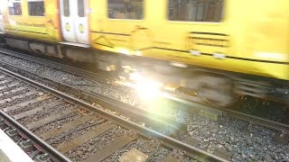 Merseyrail 507 009 making arcs at Birkdale station [upl. by Jamin22]