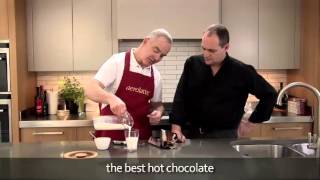 How to make a hot chocolate using an aerolatte milk frother [upl. by Htes]